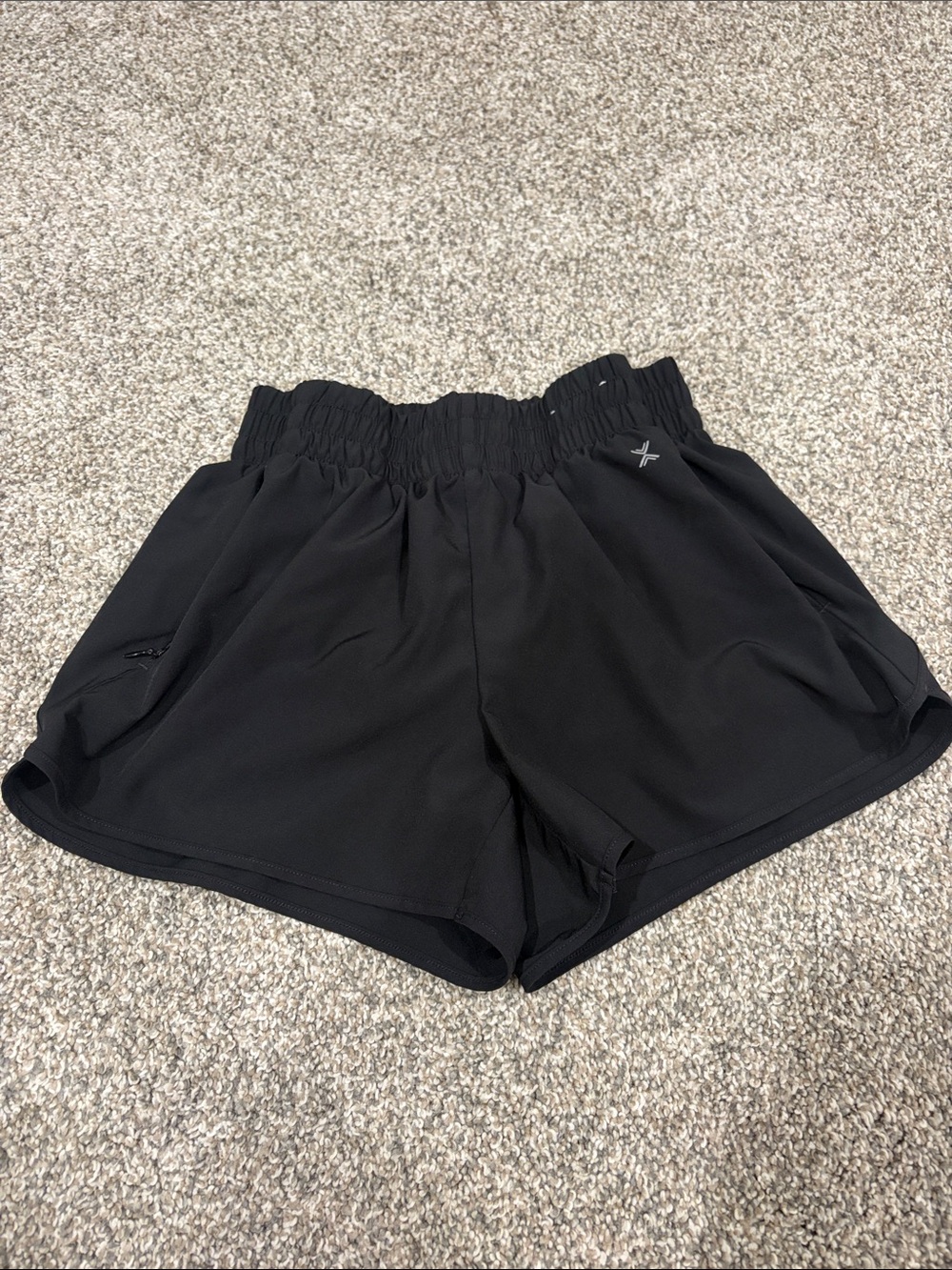 Xersion Black Women's Athletic Shorts with Elastic Waist